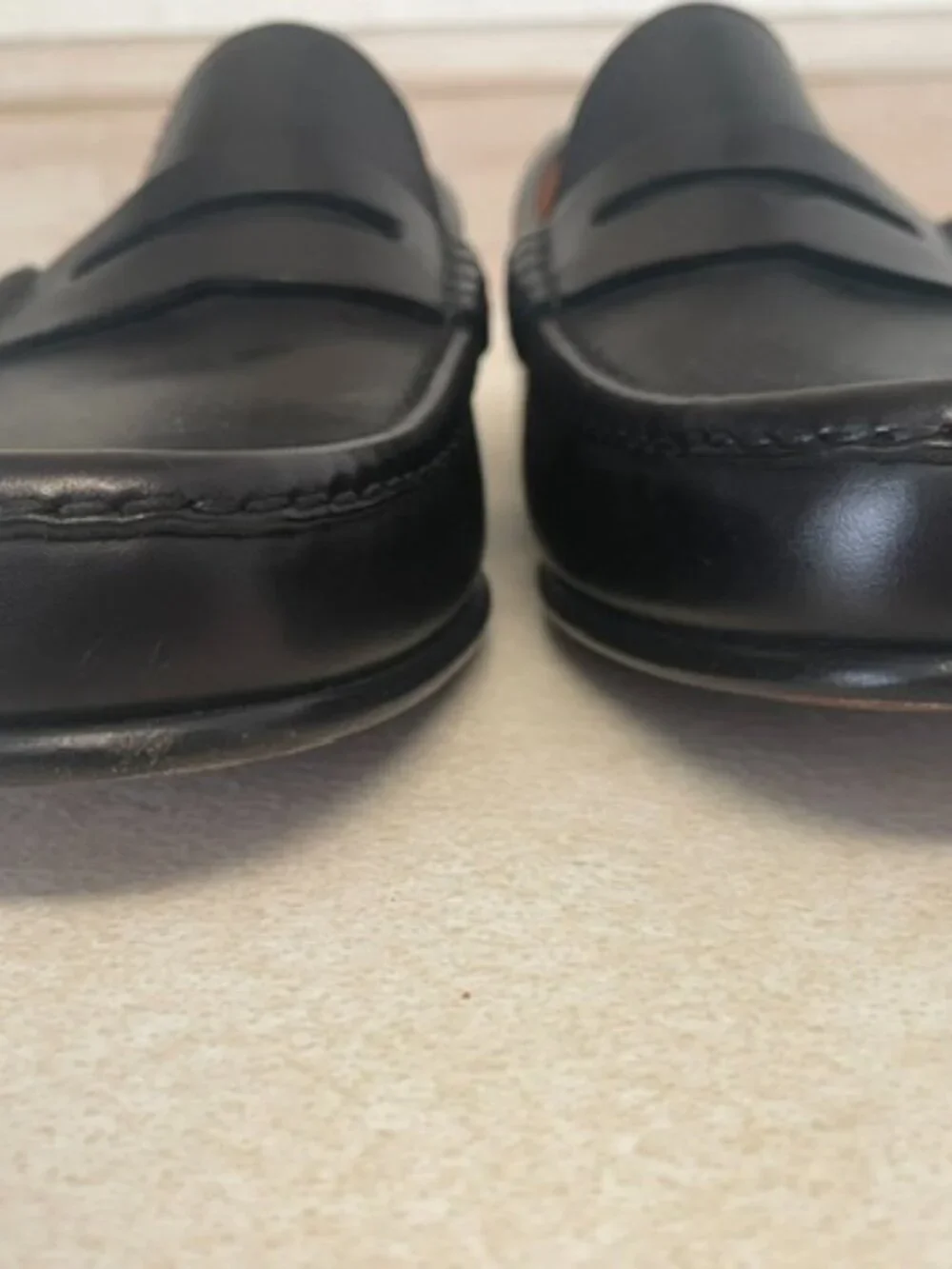 2 pairs of Ralph Lauren Mens Chalmers Burnished Calfskin Penny Loafers size 8.5